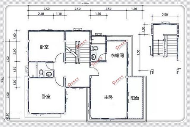 11X7.5米二層現(xiàn)代農(nóng)村別墅，20萬造價，為你兒子建一套吧