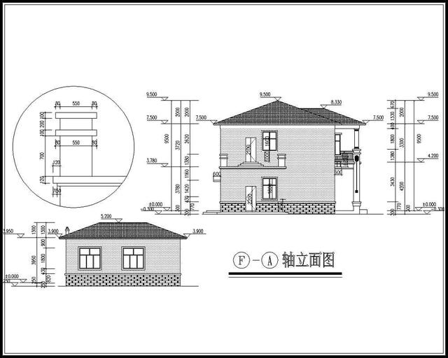 18萬帶堂屋的二層農村別墅，廚房單獨建好不好 含平面和立面圖
