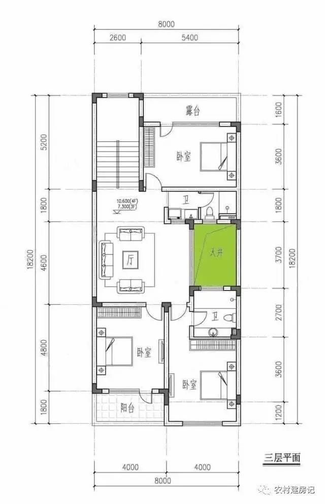 兩邊有鄰居不能開窗怎么辦？看這款別墅設計讓你的房屋采光通透