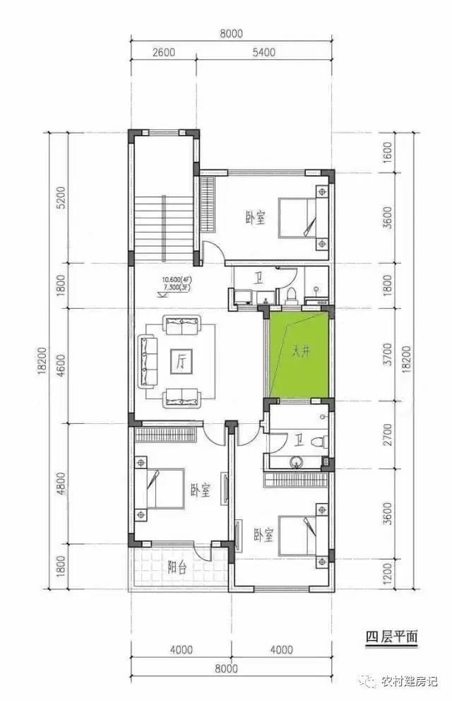 兩邊有鄰居不能開窗怎么辦？看這款別墅設計讓你的房屋采光通透