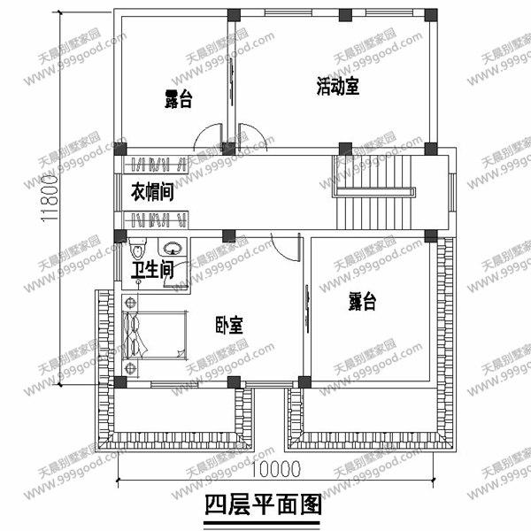 3套三層半別墅設(shè)計(jì)圖，第一套造價(jià)只要33萬(wàn)