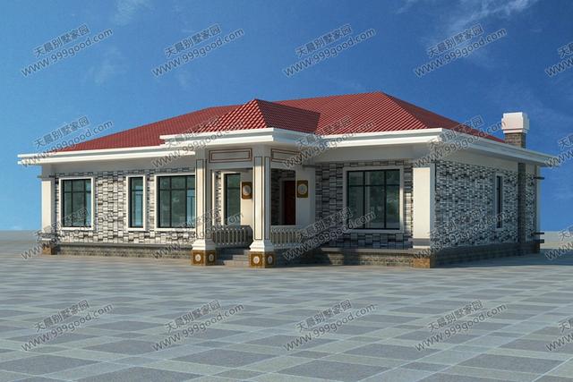 3套造價(jià)18萬(wàn)的一層自建房圖紙