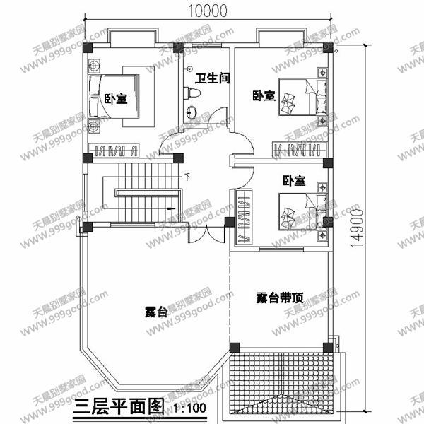 6套面寬10米左右的別墅圖紙，用地面寬小就這樣建！