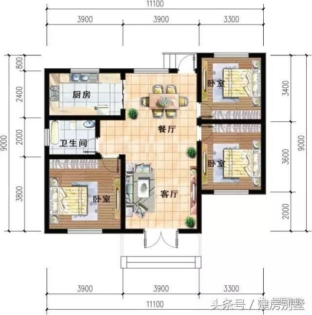 精選兩套一層農村別墅，月薪5000也建得起的別墅