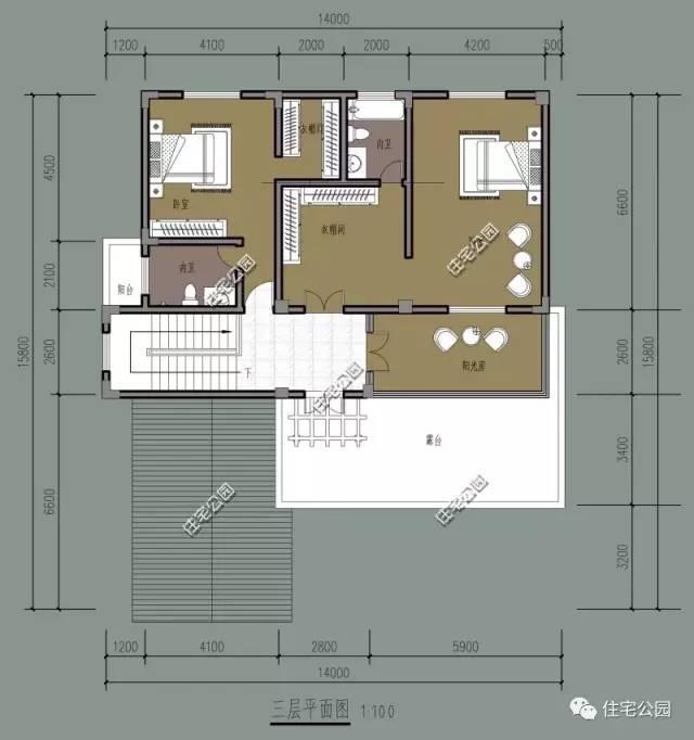 35萬就能蓋起這樣一棟別墅，3層設(shè)計(jì)還帶挑空客廳，喜歡嗎？