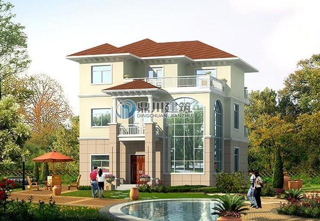 三層復式小別墅，都說不管從哪個方向看都好看，這錢花的太值了！