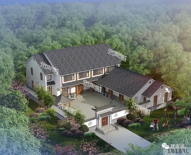 擁有一棟中式別墅，是多少人的夢想，建一個(gè)溫馨恬靜的安樂窩度過慢悠悠的溫暖歲月。