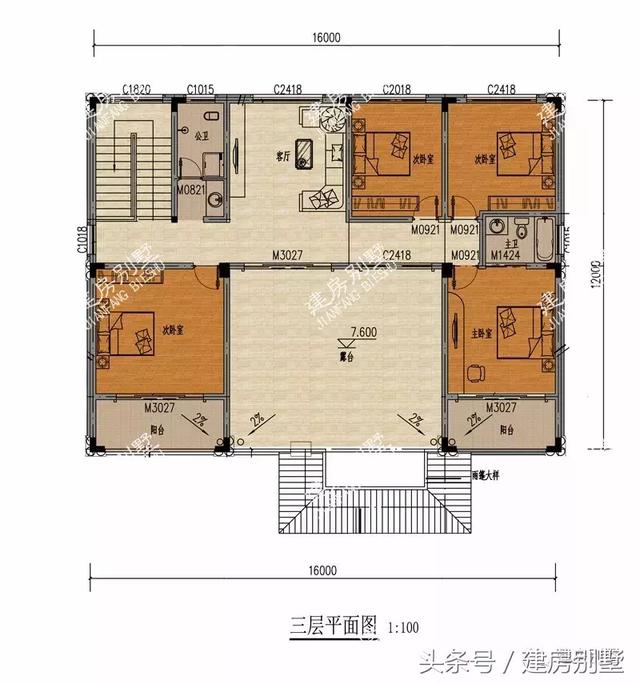 3棟三層農村別墅設計圖，簡約大氣，無論蓋哪一棟都能讓你倍有面兒