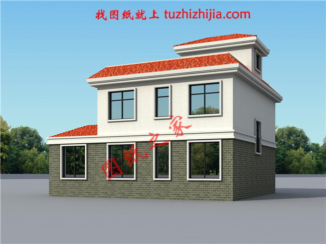 農村兩間兩層樓房設計圖，造價15萬左右，獨立的廚房設計，干凈衛生