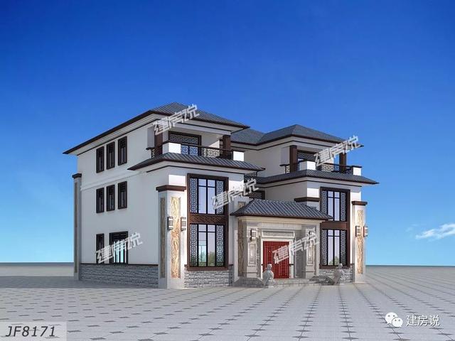 三層新中式別墅圖，顏值和布局都堪稱(chēng)別墅中的轟炸機(jī)，擁有這樣的房子簡(jiǎn)直是人生贏家啊