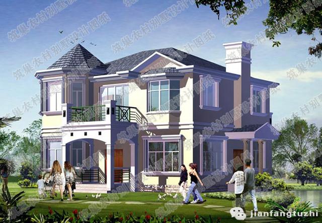 復式三層70萬180㎡別墅施工圖，帶地下室酒窖家庭影院吧臺，將住房和娛樂完美結合的農村別墅戶型圖