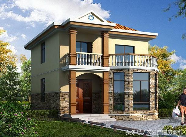 二層農村小別墅設計圖，20萬買不了房買不了好車，建套這樣的小別墅可好？