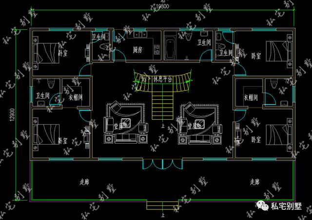 兩層實用歐式風情多陽臺農村自建房設計圖，超有特點