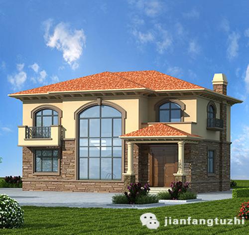 二層農村自建房全套施工圖，造價30萬左右2廳6臥14×11帶棋牌室臥室套間