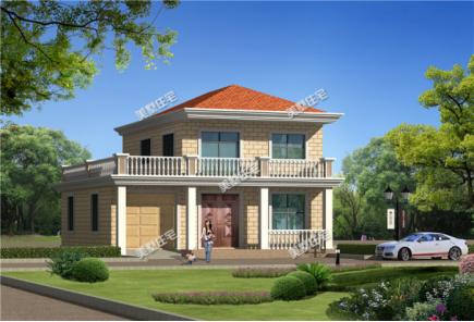 11X12米簡約歐式別墅設計圖，車庫露臺樣樣有，有這樣一套別墅，還怕找不到女朋友嗎？