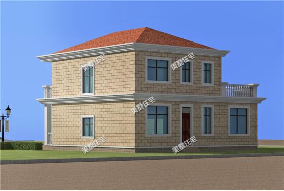 11X12米簡約歐式別墅設計圖，車庫露臺樣樣有，有這樣一套別墅，還怕找不到女朋友嗎？