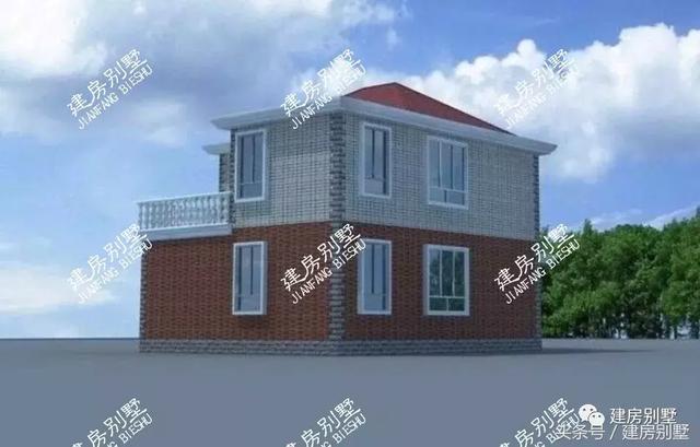 兩層別墅圖跟五六十萬的別墅相比絲毫不差，簡單實用