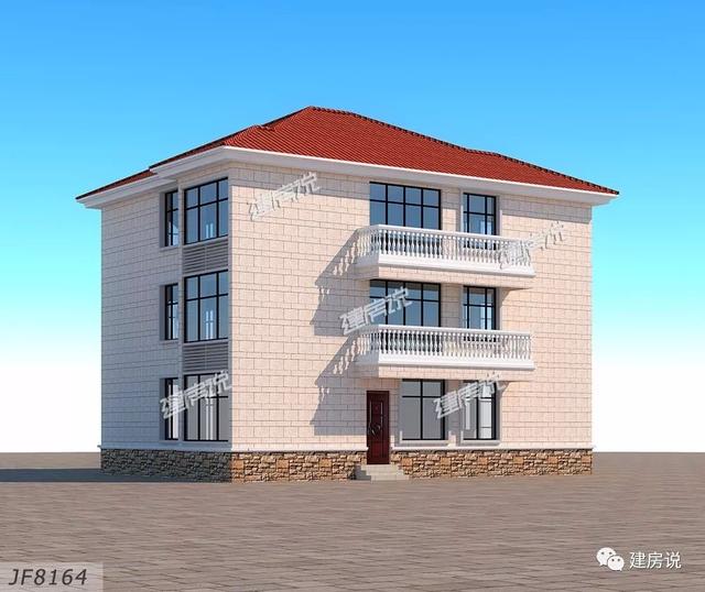 5款兄弟疊拼別墅圖，一人一層，其樂融融，平攤一戶也就15萬呢，巨劃算！