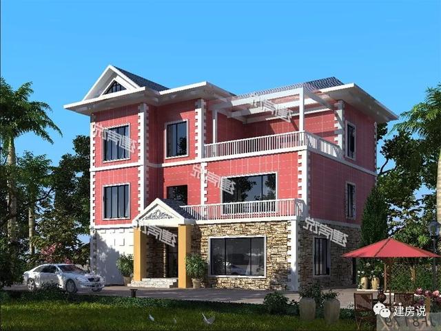 5款兄弟疊拼別墅圖，一人一層，其樂融融，平攤一戶也就15萬呢，巨劃算！