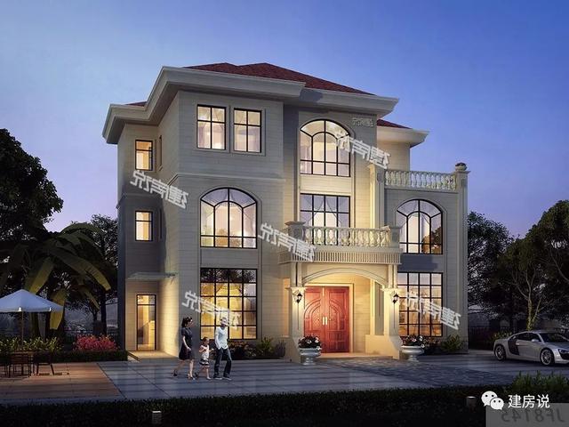 擁有一棟這樣豪華大氣的三層別墅，家庭幸福，人生美滿！