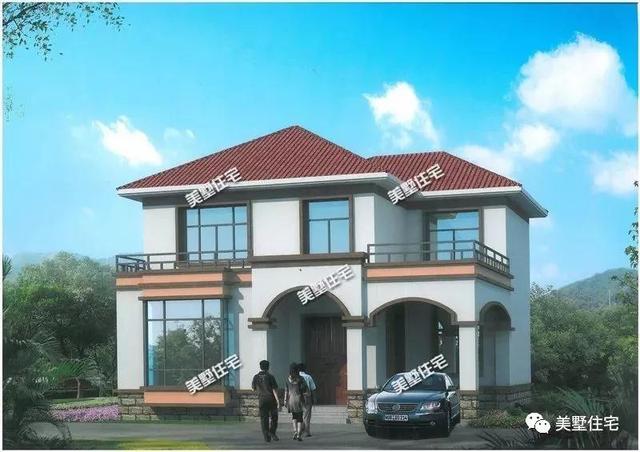 9X10米農村小別墅戶型，5室2廳帶露臺，外觀造型大氣。