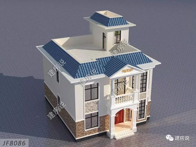 造價18萬的三棟小別墅，帶堂屋車庫老人房，外觀美，為農村生活量身定制