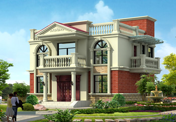 二層平頂別墅設計圖，漂亮經濟實用二層農村小別墅最新房屋設計圖