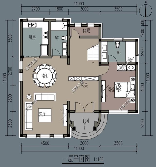 11x11米托斯卡納風格農村別墅圖，享受童話生活