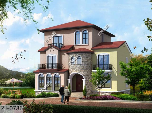 11x11米托斯卡納風格農村別墅圖，享受童話生活