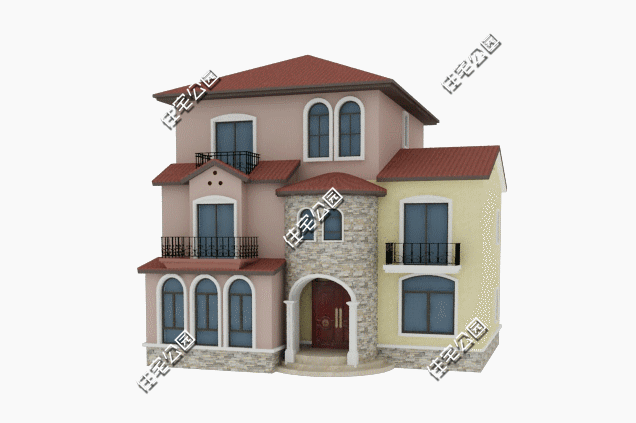 11x11米托斯卡納風格農村別墅圖，享受童話生活