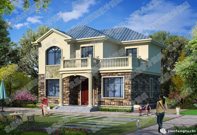 二層自建房，17×8，2廳5室帶兒童房套房