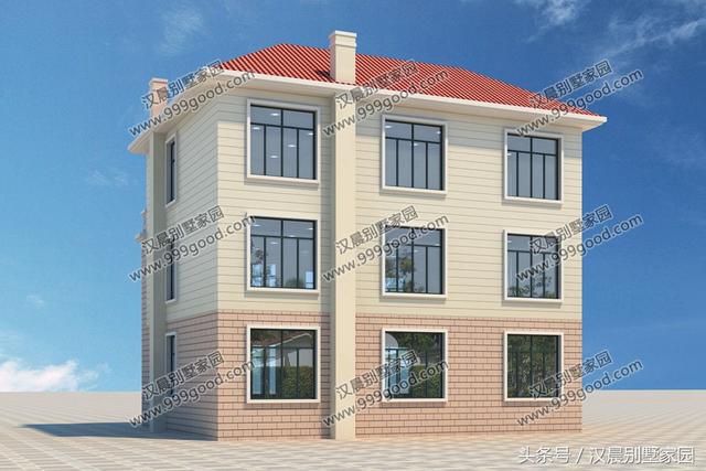 3套經典別墅圖，外觀簡約不單調，性價比超高，農村蓋房首選戶型！