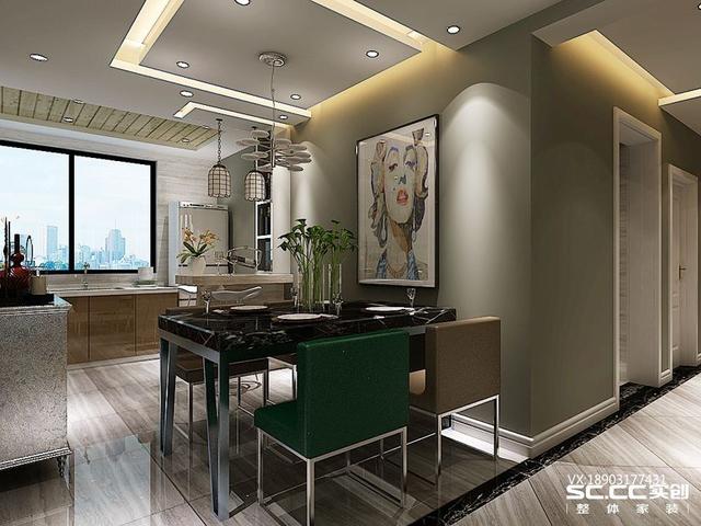 三室兩廳一衛(wèi)115㎡后現(xiàn)代風(fēng)格裝修效果圖，大氣時(shí)尚！