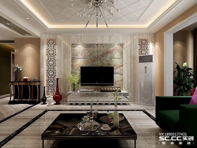 三室兩廳一衛(wèi)115㎡后現(xiàn)代風(fēng)格裝修效果圖，大氣時(shí)尚！