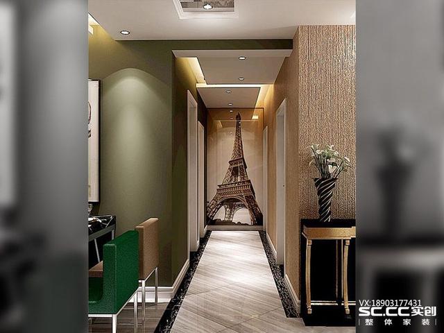 三室兩廳一衛(wèi)115㎡后現(xiàn)代風(fēng)格裝修效果圖，大氣時(shí)尚！