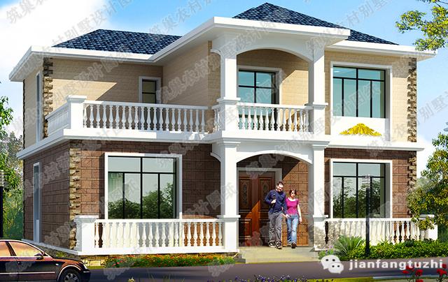 二層實用漂亮農村自建房，140㎡2廳5室帶堂屋，造價25萬