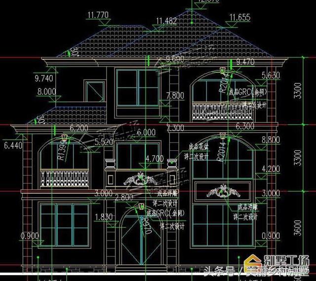 12X16.8米三層農村自建別墅設計施工圖，小開間大進深，對于建房來說是個不錯的選擇！