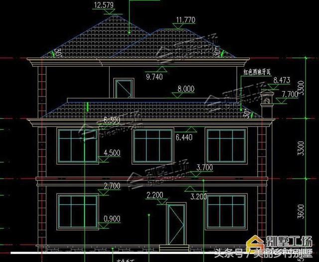 12X16.8米三層農村自建別墅設計施工圖，小開間大進深，對于建房來說是個不錯的選擇！