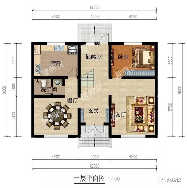 三款110平的農(nóng)村自建房設(shè)計圖紙，看了的人都一致好評