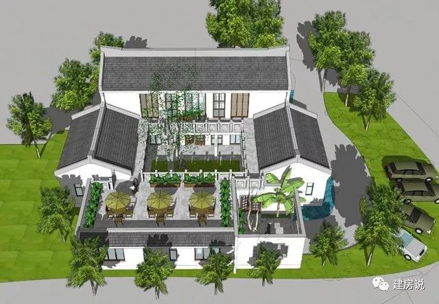 用一組別墅圖告訴你們，現(xiàn)在的中式四合院設(shè)計(jì)的真的不是一般的出彩