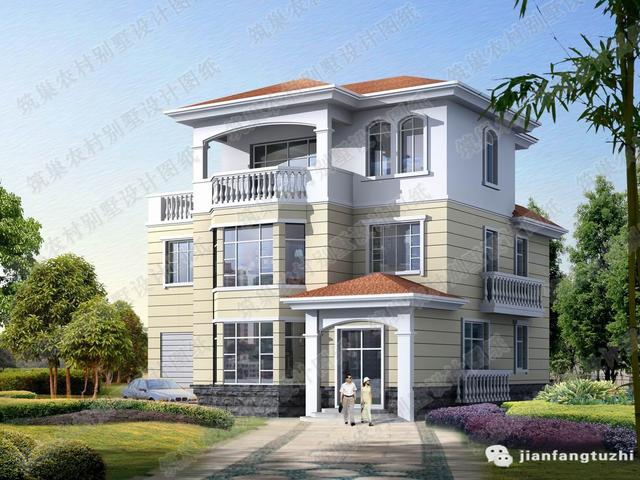 三層豪華農村自建房，3廳7室10×12帶臥室套房，外觀十分大氣。