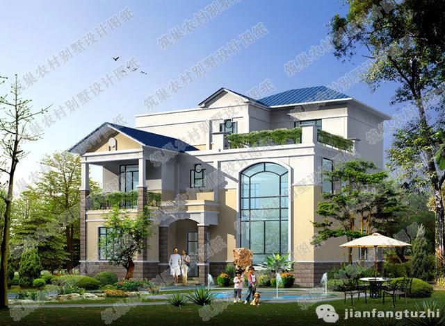 三層豪華農村自建房，3廳7室10×12帶臥室套房，外觀十分大氣。