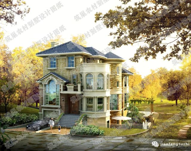 三層豪華農村自建房，3廳7室10×12帶臥室套房，外觀十分大氣。