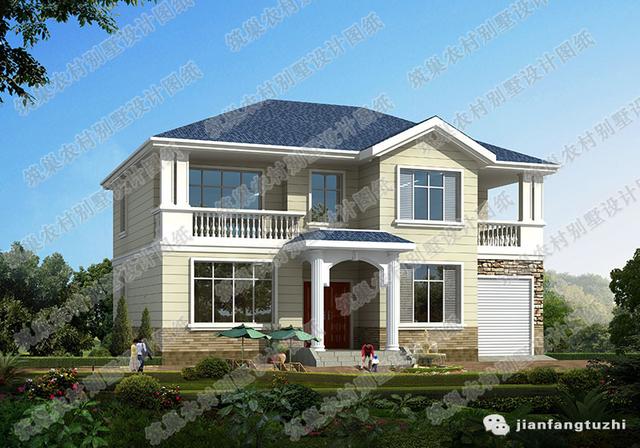 三層農村自建房，3廳7室11×12米，帶套房+家庭活動室，簡單大方。