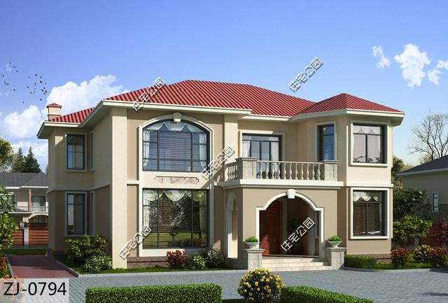 兩層農村別墅，12×15米，挑空客廳堂屋，寬敞舒適的鄉村生活。