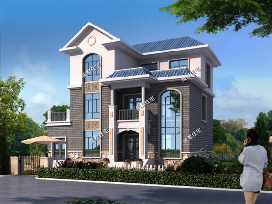 三層農村新穎小別墅，13X11米，7室2廳帶書房，住著寧靜又舒心。