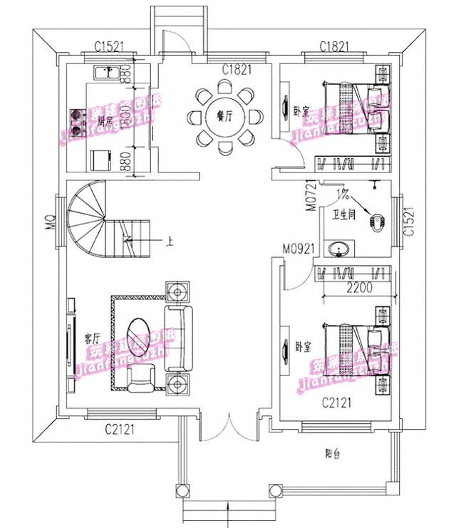 三層7房農村自建房，10*13米，經典又洋氣。