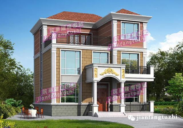 三層7房農村自建房，10*13米，經典又洋氣。