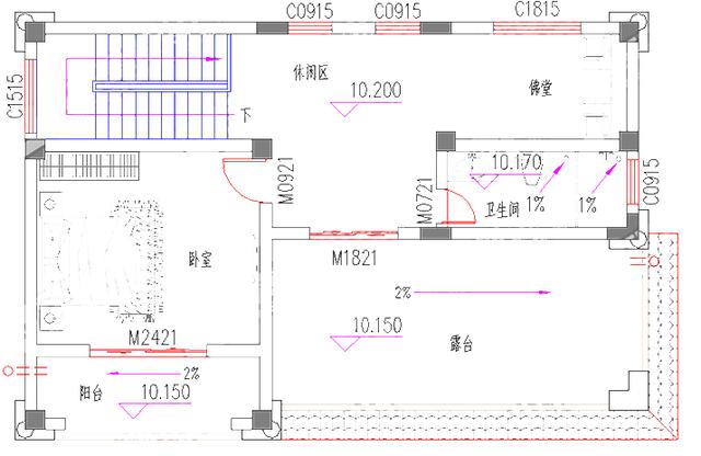 四層別墅設計圖，4廳6室帶佛堂休閑區，主體造價40萬，整體設計簡約大方，適合農村建房。