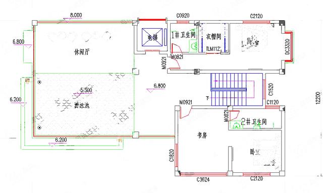 三層別墅設計圖，造價50萬，帶電梯+游泳池。